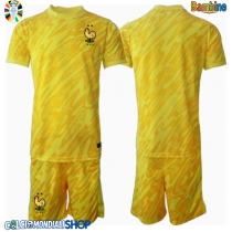 Maglie da calcio Francia Portiere Prima Maglia Bambino Europei 2024 Manica Corta (+ Pantaloni corti)